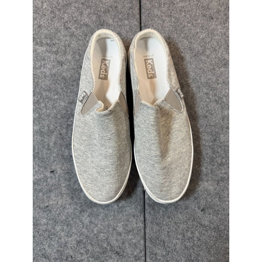 Keds Kickback WF66677 Womens US 8.5 Sneakers Gray Canvas Slip On Casual Shoes